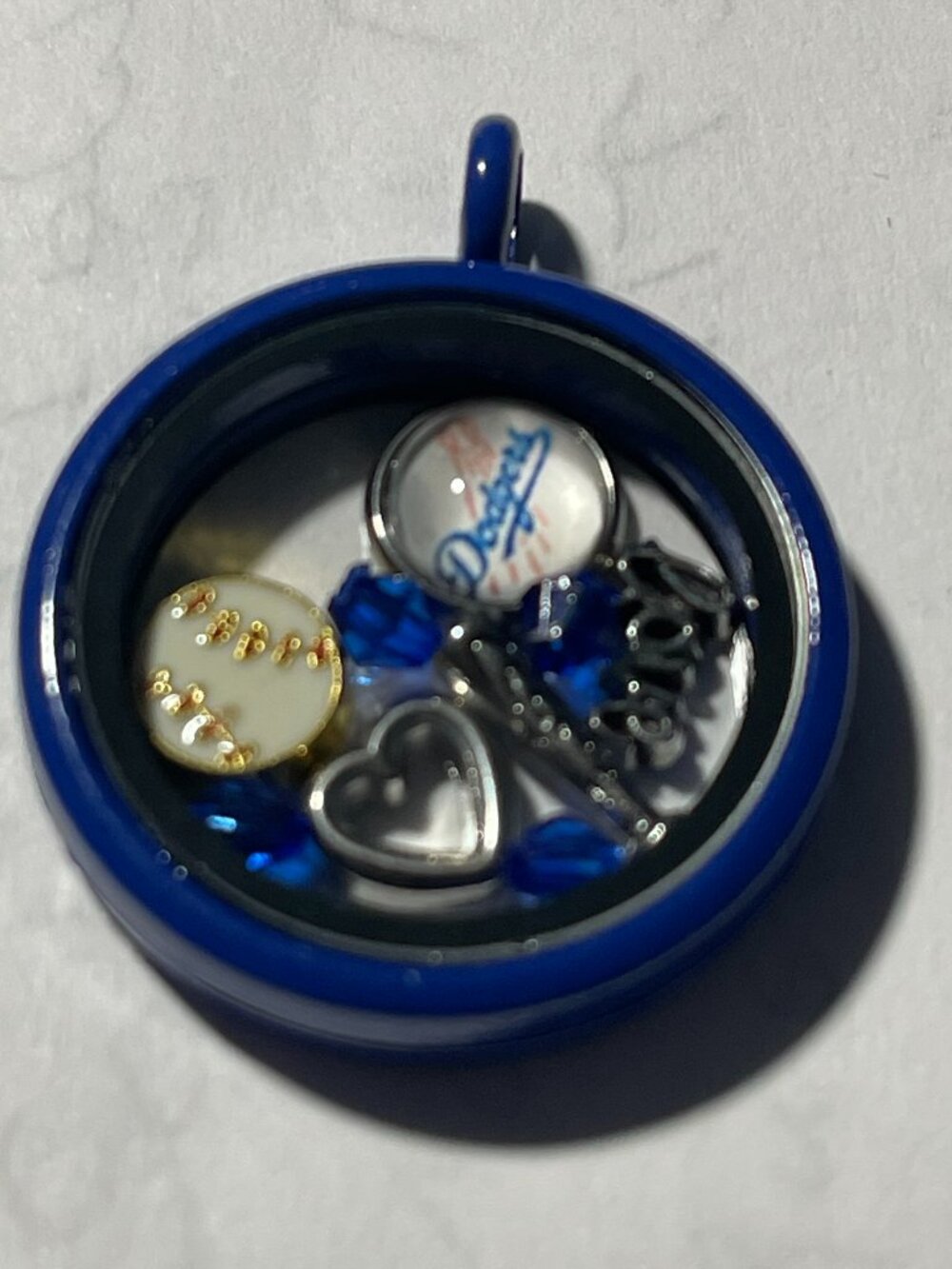 Los Angeles Dodgers MLB Memory Charm Locket w/ 22 IN chain NEW